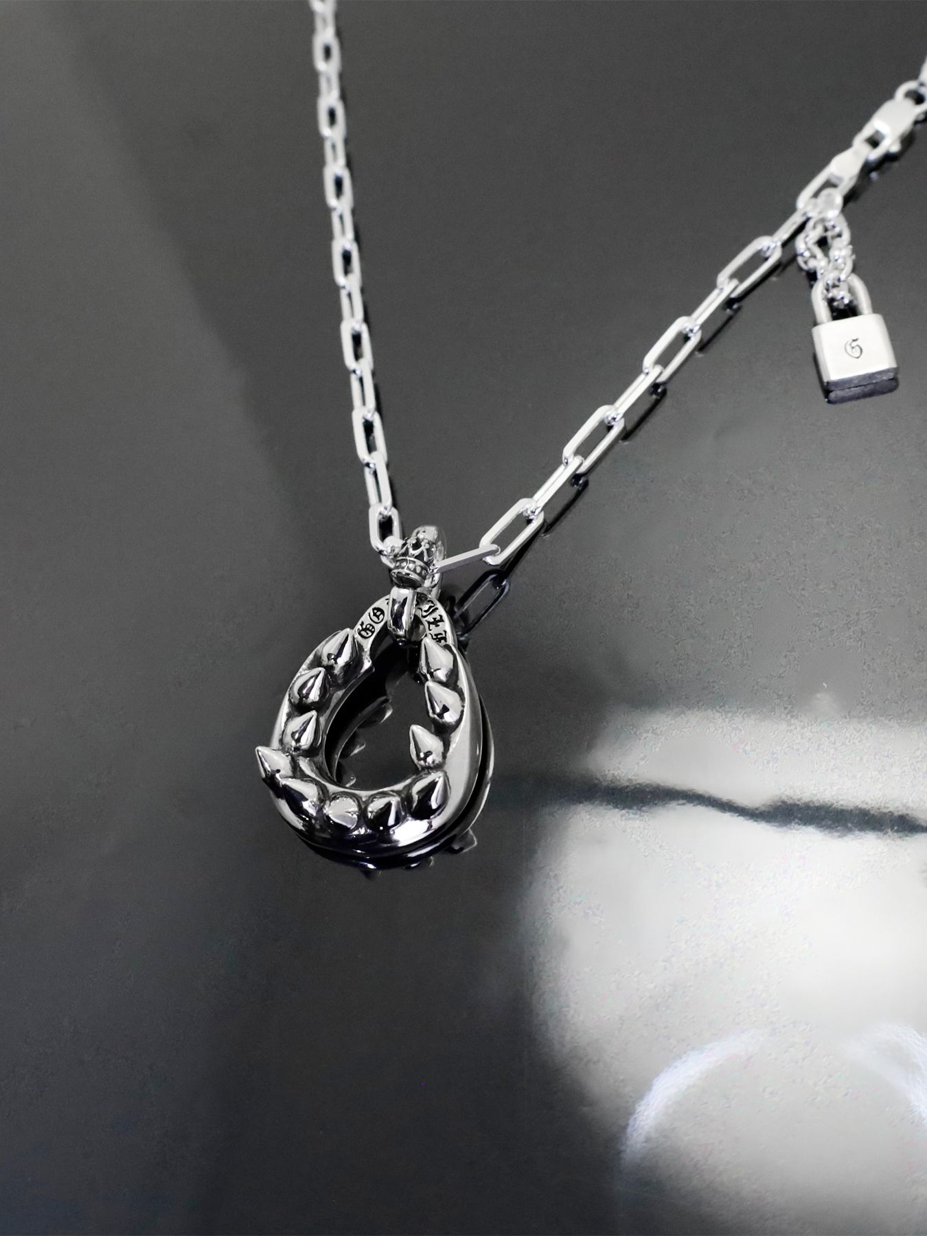 《受注生産》SHARK TEETH HORSESHOE 4C #1 NECKLACE / シャークトゥースホースシュー4C #1 ネックレス / 注文から1～3週間後入荷予定