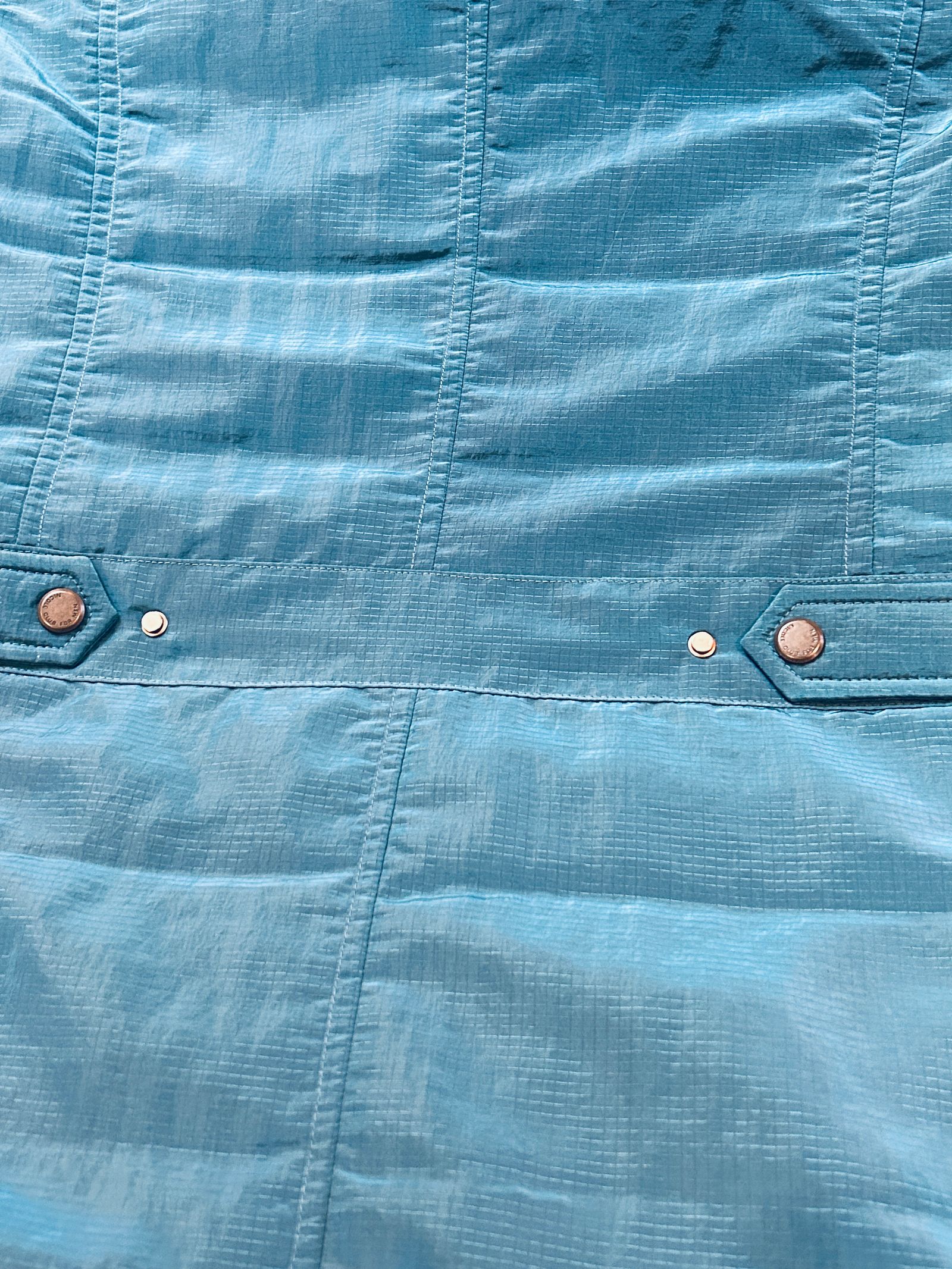 ダウンブルゾンブライトワッシャーリップ  / アクアマリンブルー【NICOLE CLUB FOR MEN】