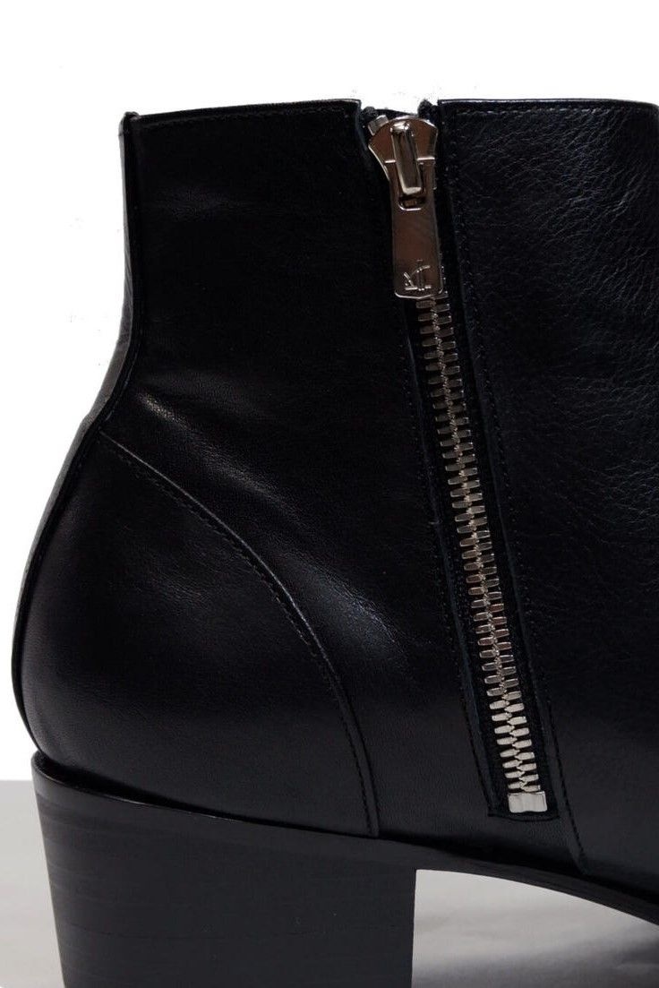 Side Zip Heel Boots / BLACK 【ys Yuji SUGENO】