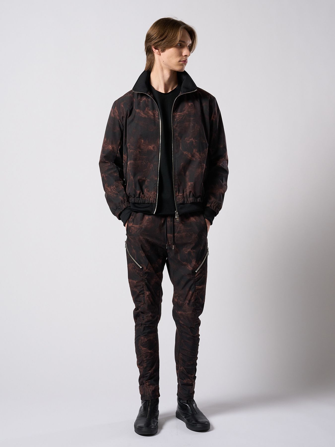 【予約品 4月19日(日) 18時締切】tight jersey cut-off L/S / タイトジャージー カットオフ ロングスリーブ / ブラック