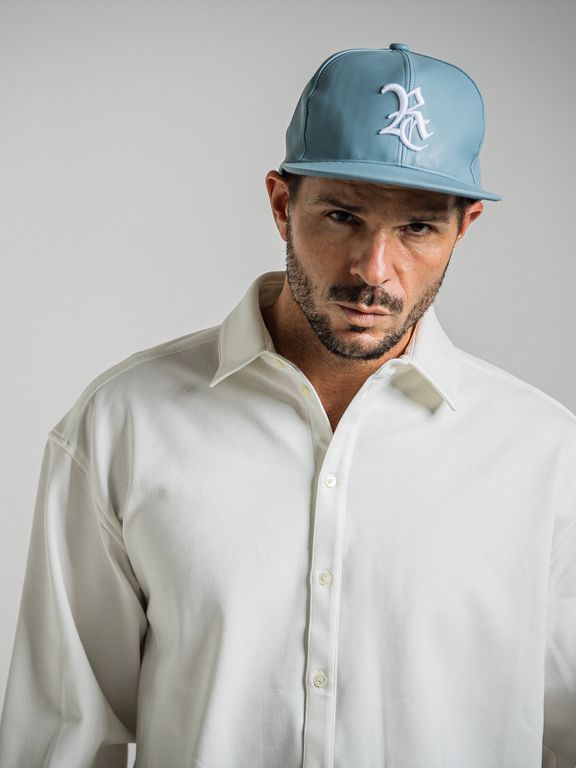 《予約9月1日18時締め》 LEATHER RC BB CAP  / キャップ / サックス