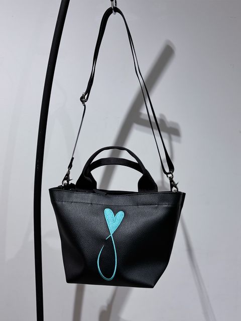 Tiphanie Shoulder Bag / ブラック×ブルー【メゾンオノレ パリ / MAISON HONORE PARIS】