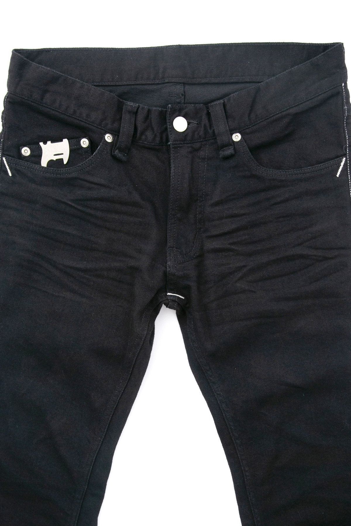 SKINNY JOHN 11oz Organic Cotton Stretch Denim Skinny Jeans / ブラック 【STRUM】