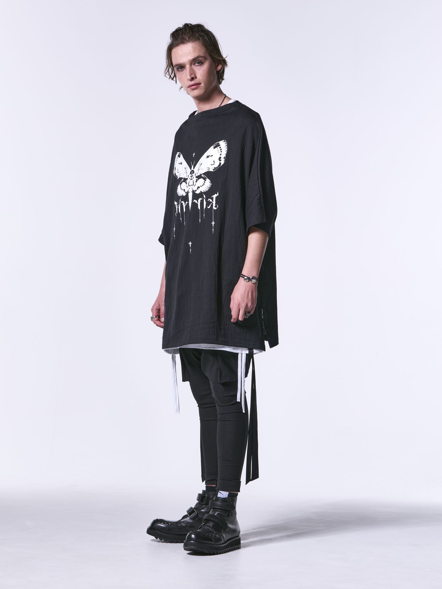 《予約品》 2Front-T / Tシャツ   / ブラック＆ホワイトブリント