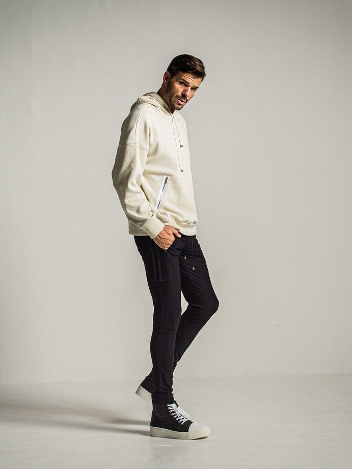 《予約9月1日18時締め》 shaggy fleece thermal pullover hoodie  / プルオーバーパーカー / オフホワイト