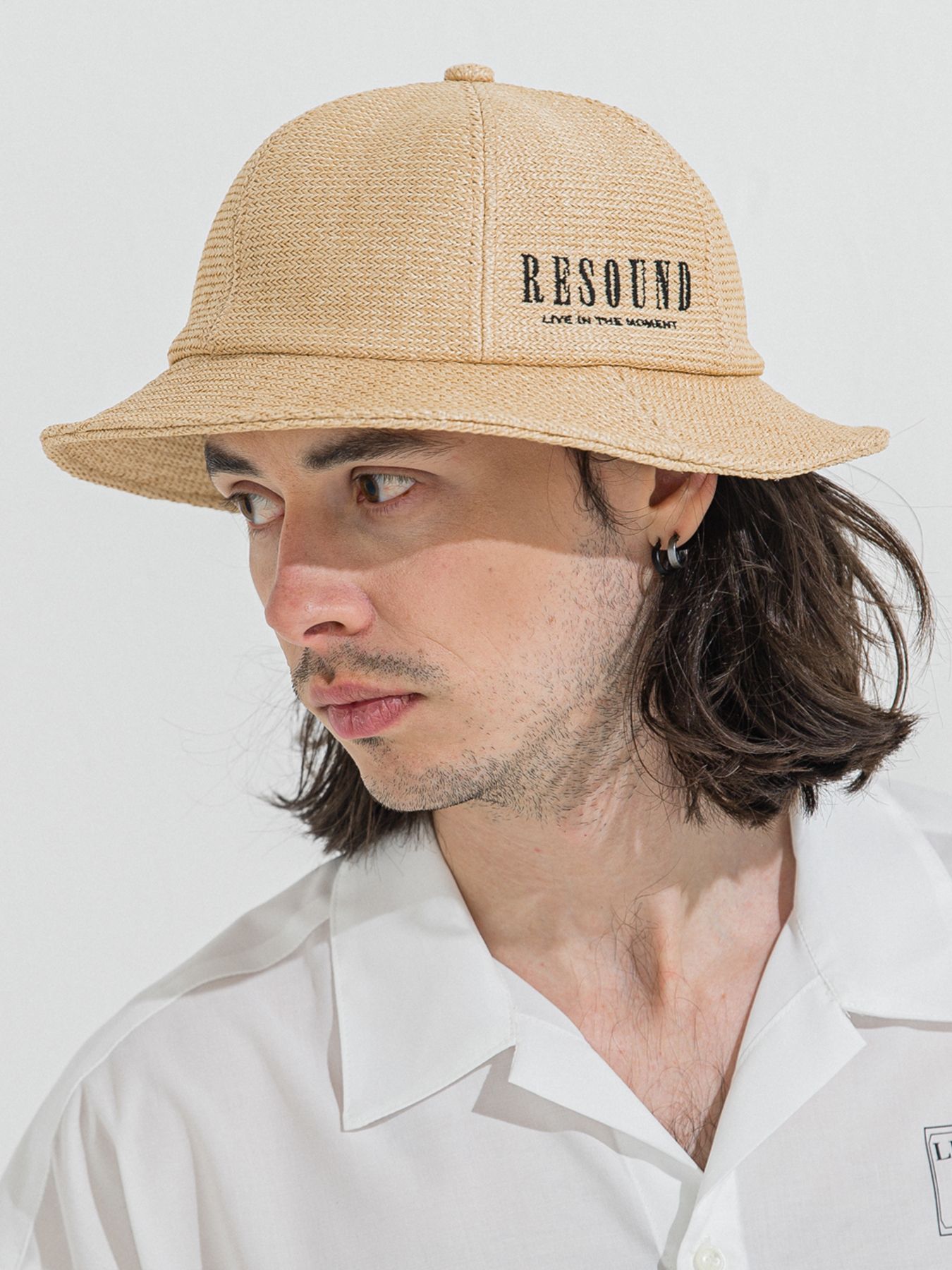 【予約品 】STRAW MESH BELL HAT / ストローメッシュベルハット / ベージュ