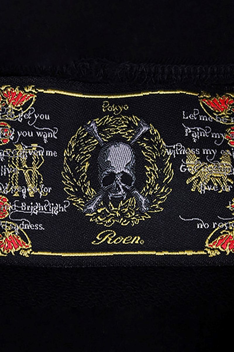 NO WAR PO パーカー / BLACK 【Roen】
