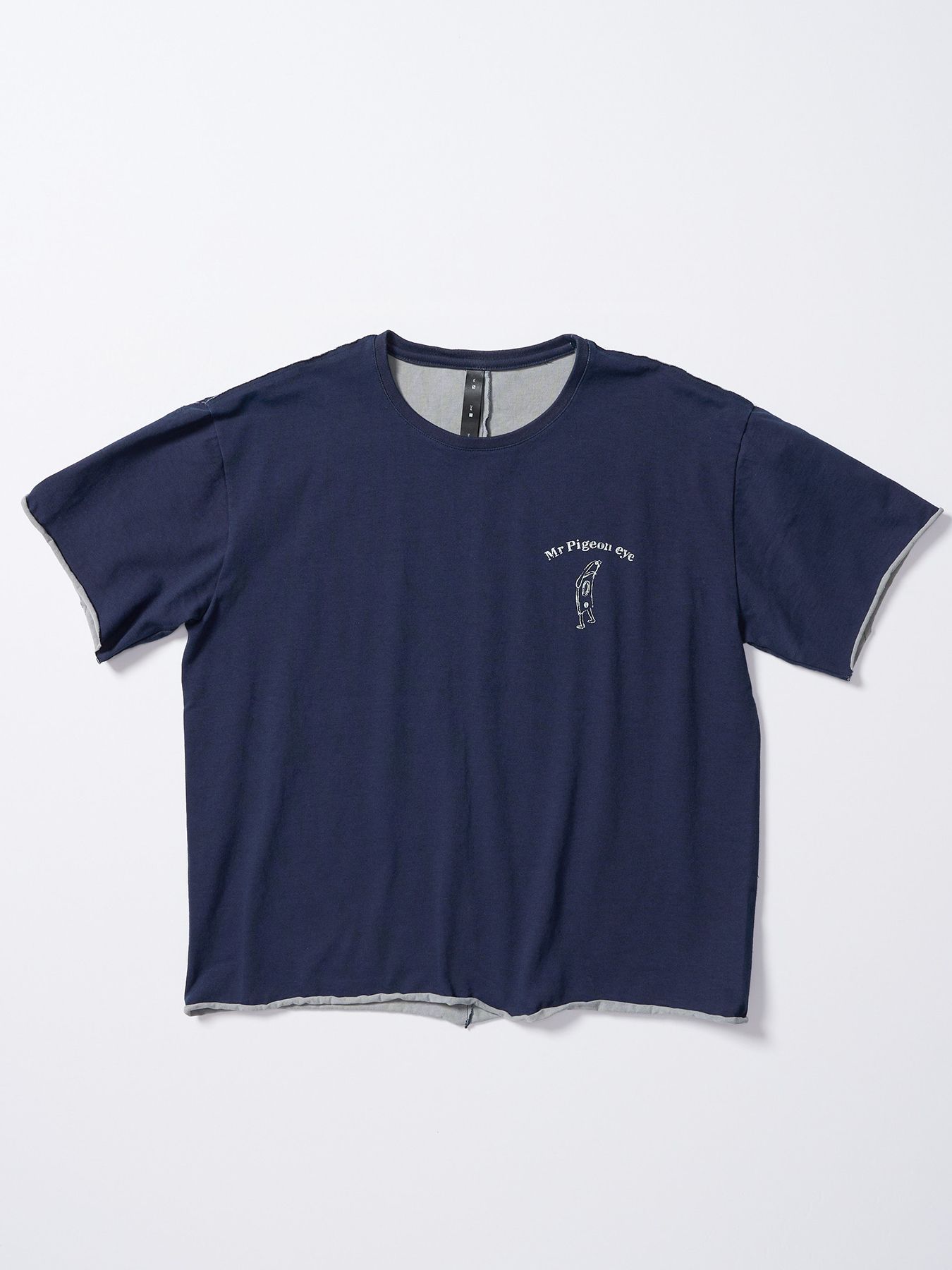 【予約品 4月19日(日) 18時締切】Ohta Design × wjk collaboration："relax" cut-off S/S / "relax" カットオフ ショートスリーブ / ネイビー
