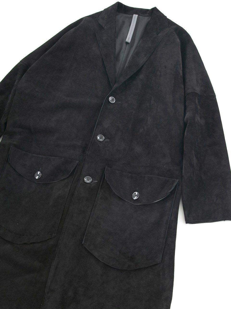 Japan Calf Suede Over Coat   RUST /  カーフスエード オーバーコート / ブラック 【STRUM】
