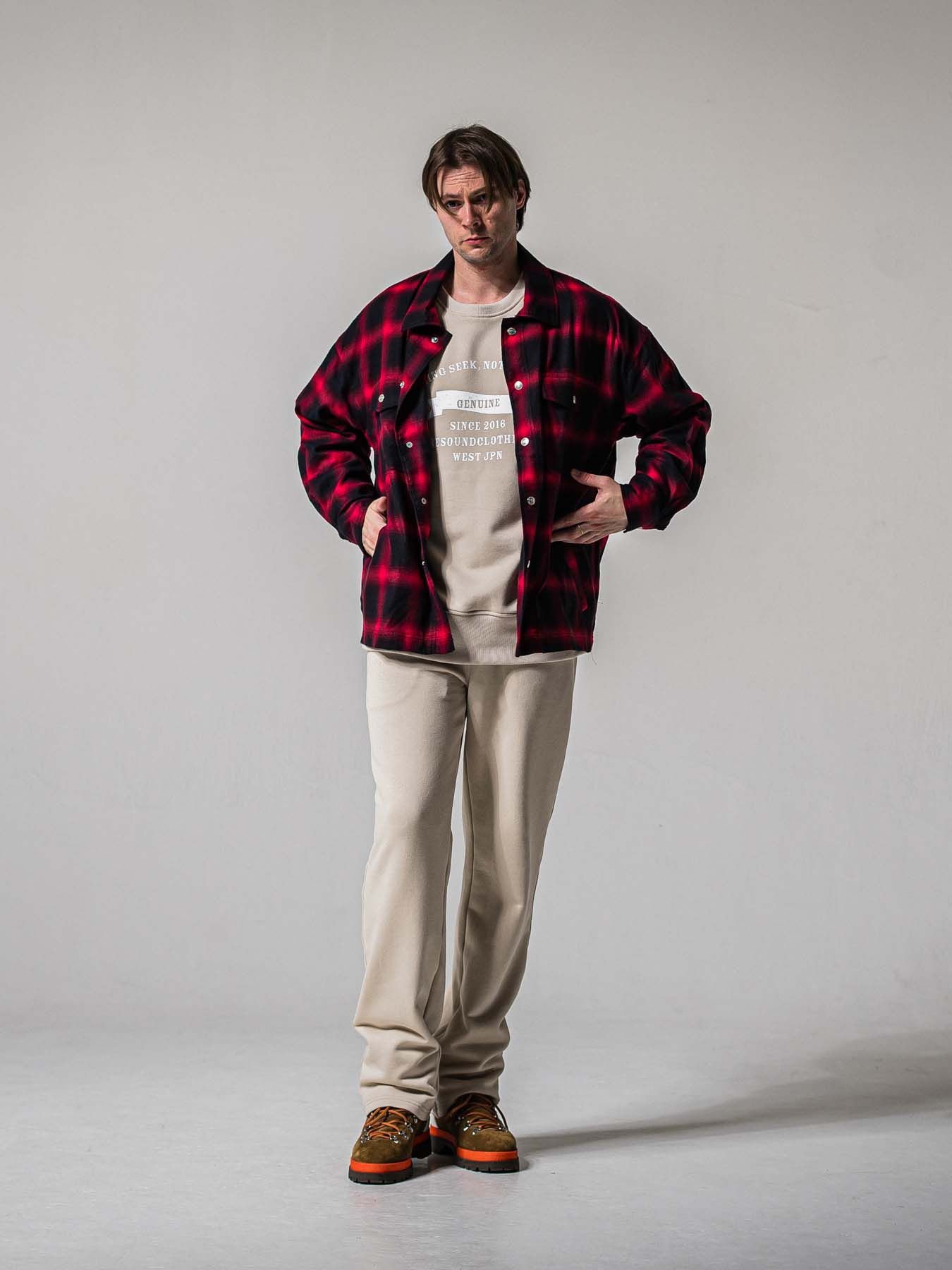 【予約品 11月16日(日) 締切】50s CHECK JK / オンブレチェック シャツジャケット / レッド