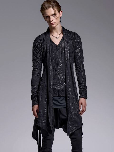 Dolman Flare Cardigan / ドルマンスリーブ フレアカーディガン / ブラック