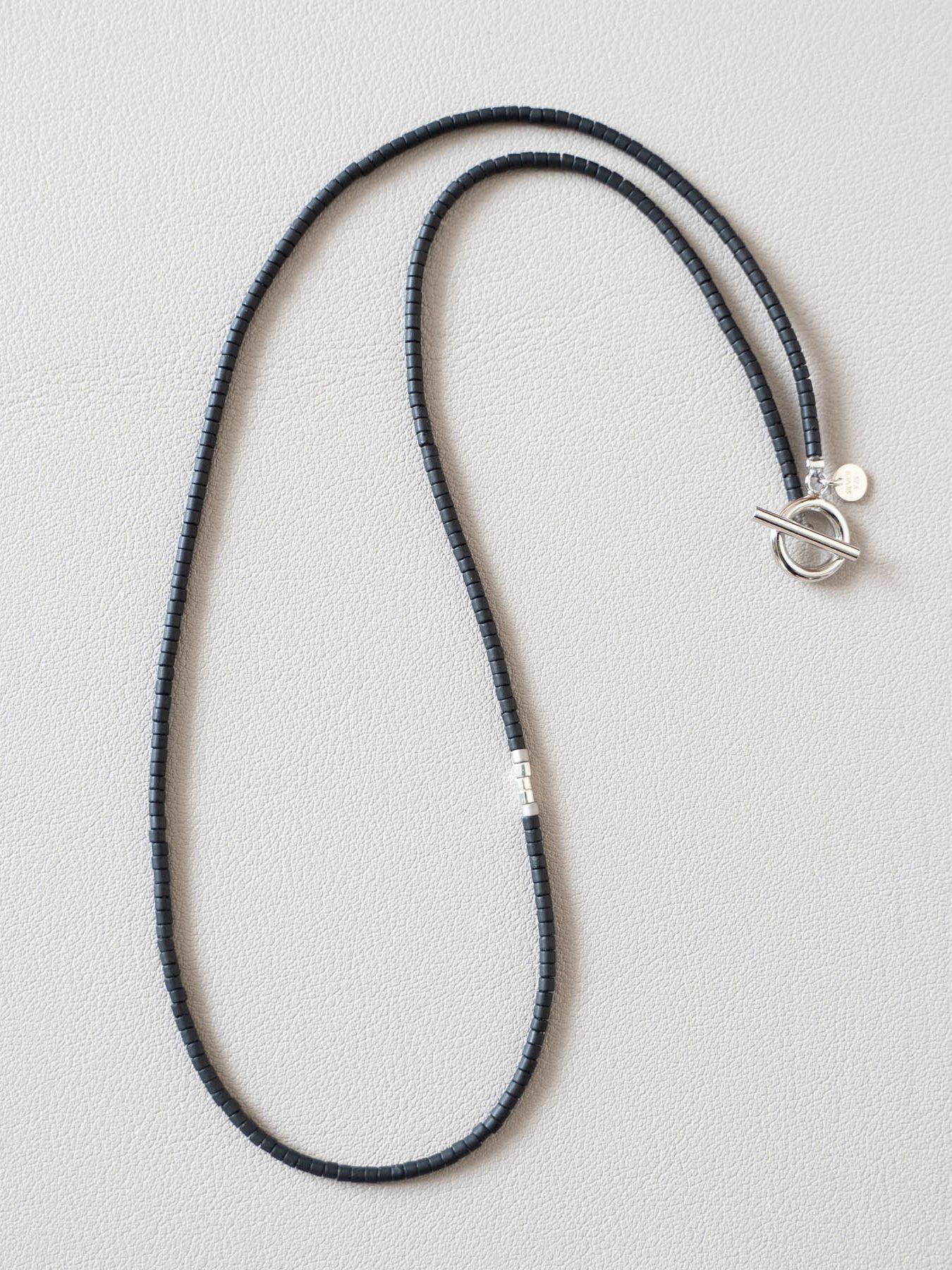 《予約品》 BEADS NECKLACE / ネックレス / ブラック 【Iroquois.SENTI】