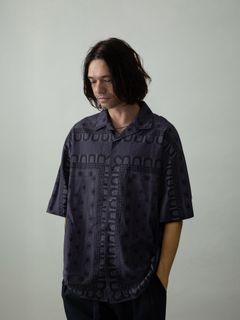 【予約品 2月1日(日) 締切】VINTAGEBANDANA SHIRTS / ヴィンテージバンダナ柄 半袖シャツ / パープル