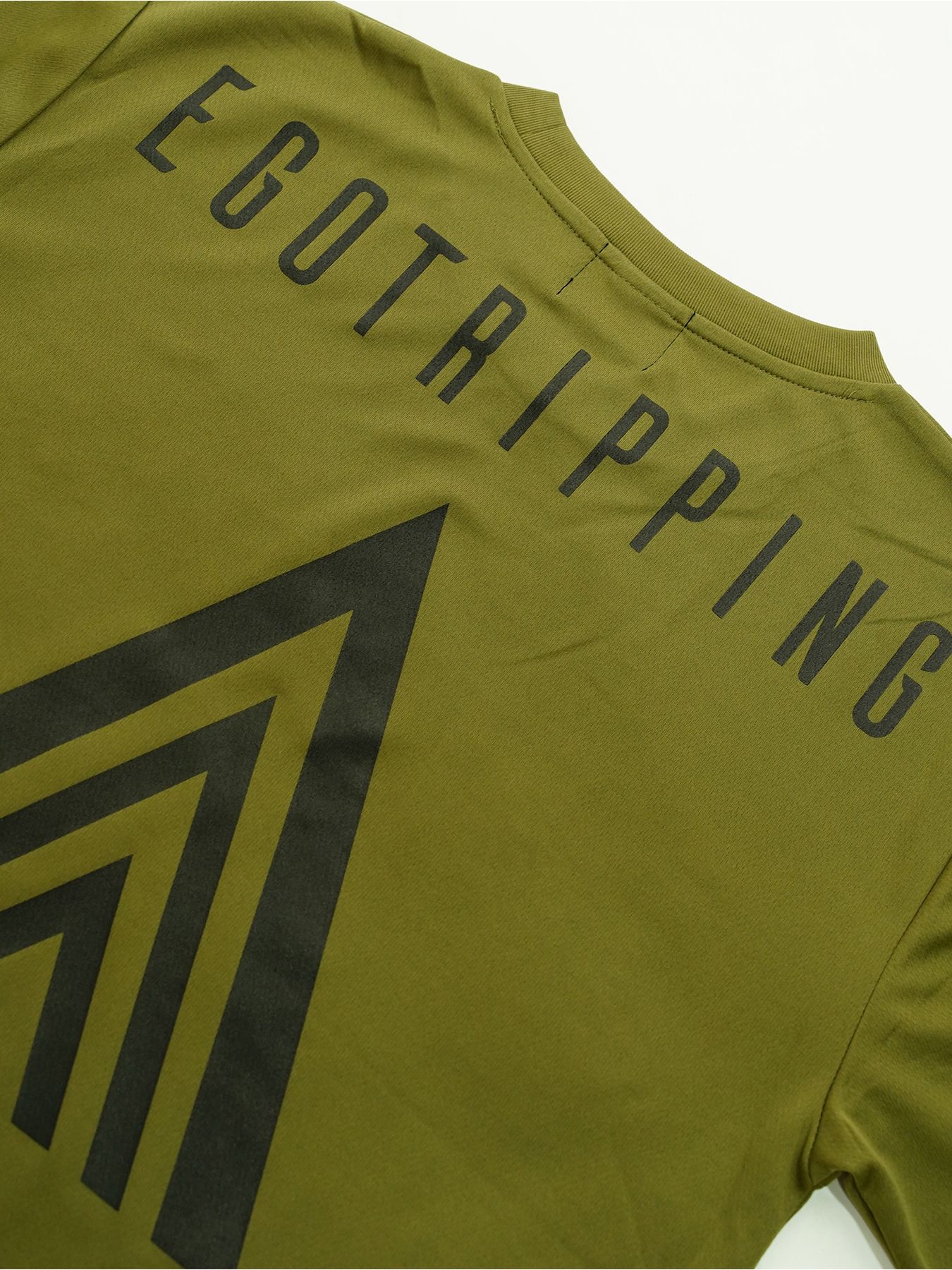 EGO TRIPPING TRAINING TEE / トレーニングウェア / ベージュ×ブラック