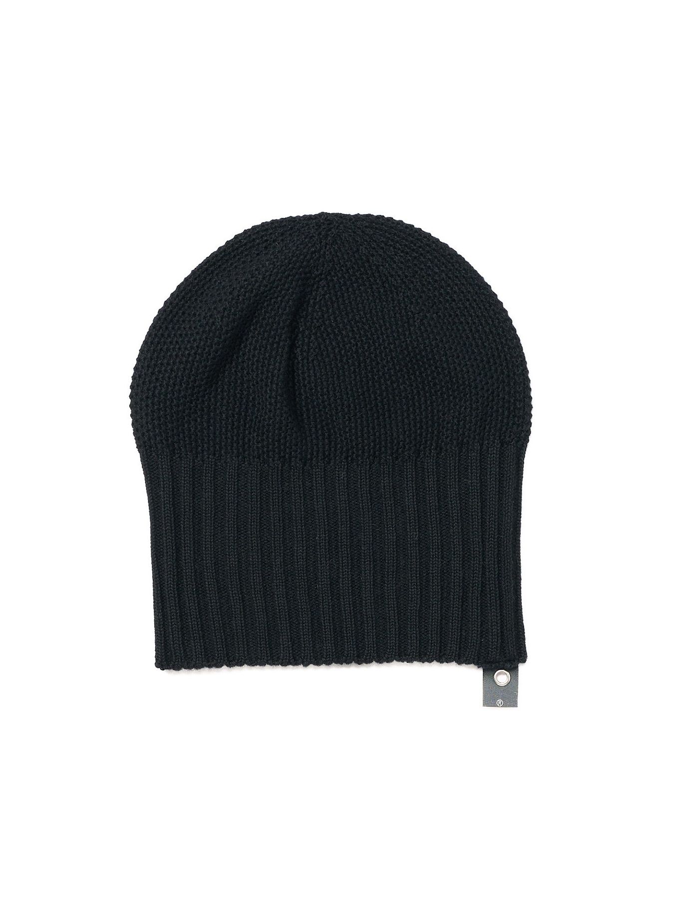 【予約品 9月23日(火) 締切】comfy 2-way knit watch / コンフィー 2ウェイ ニットワッチキャップ / ブラック