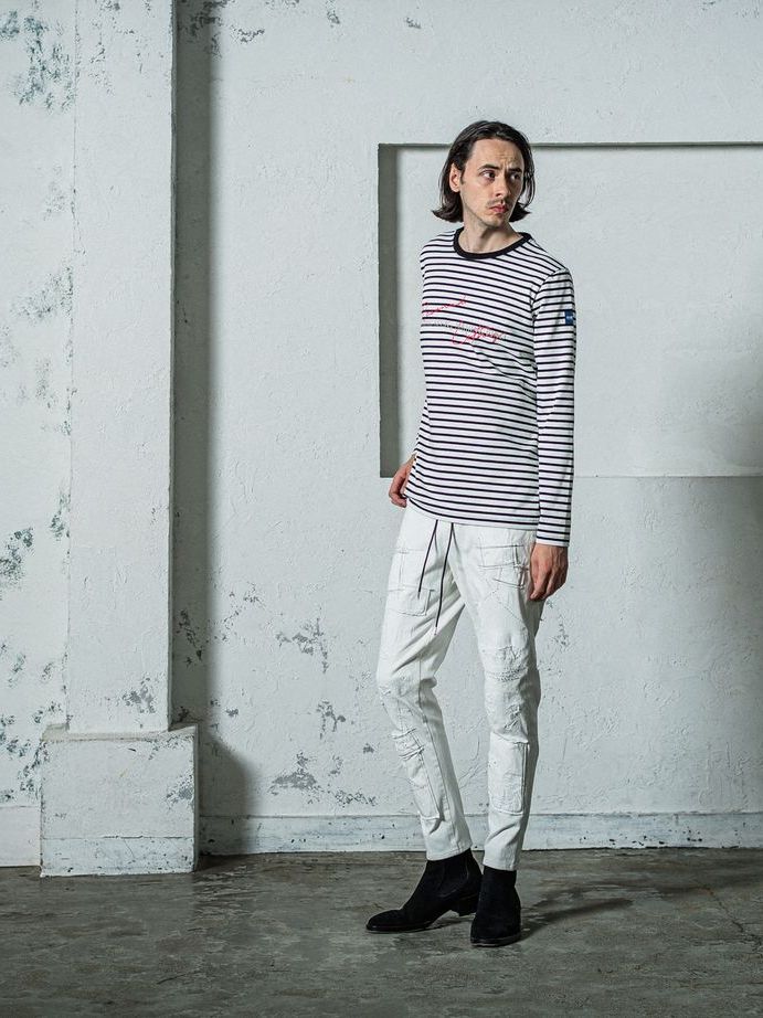 《予約11月17日19時締め》 NSNF longsleave Tee / ルーズTシャツ / ボーダー