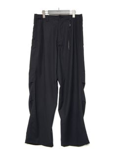 【予約品 9月27日(日) 締切】コットン ポリエステル高機能 ツイル リバース パジャマパンツ / BLACK