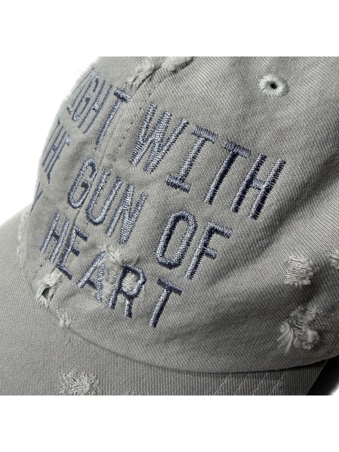 【予約品 8月23日(日) 締切】B.B CAP DAMAGE/EMB / ライトグレー