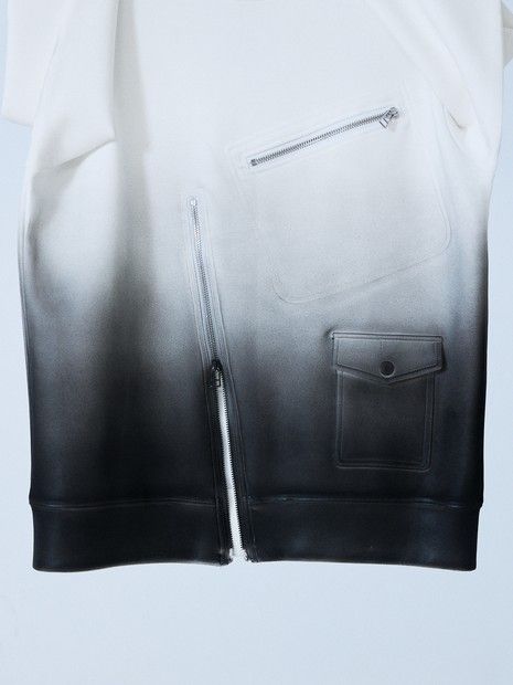 ライダース長袖 スウェットグラデーション【5351 POUR LES HOMMES】