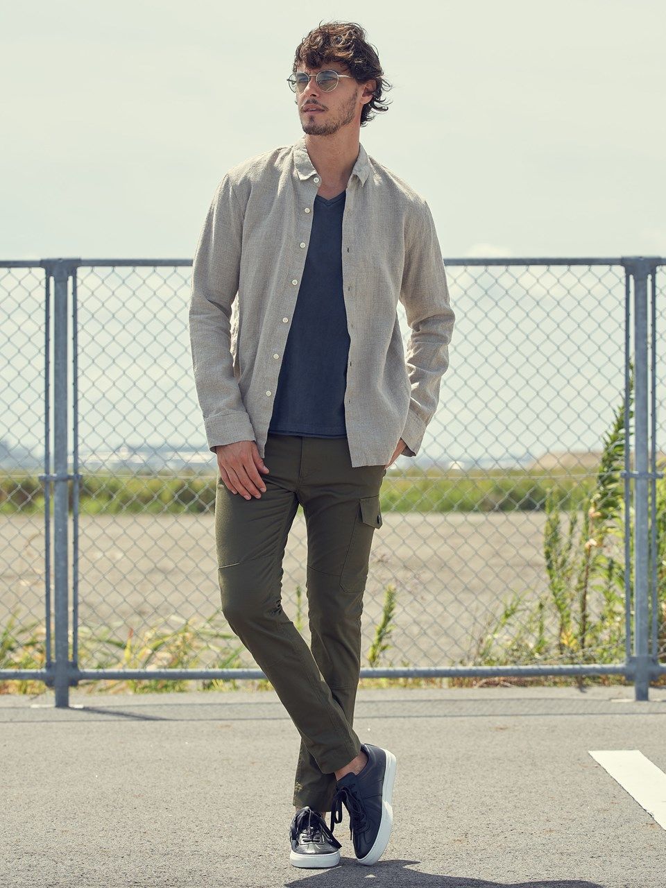 《予約品》 short point collar shirt / カラーシャツ / ベージュ