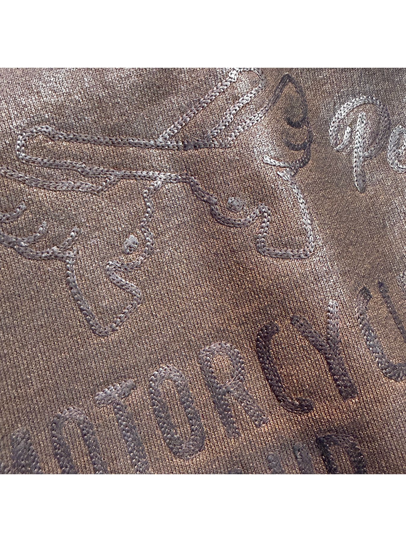 【予約品 3月9日(月) 18:00 締切】FOIL PRINT HOODIE / 箔プリント フーディ  / ブラウン