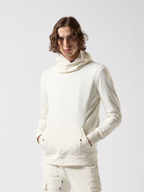 【予約品】 overlap hoodie / パーカー / ホワイト