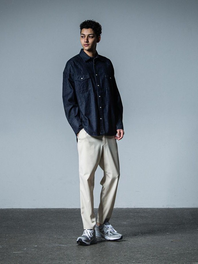 《予約品》 JAMES OVER DUNGAREE SHIRT  / オーバーウエスタンシャツ / インディゴワンウォッシュ