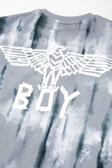 ブリーチペイントクルーネックスウェット / GREY 【BOY LONDON】