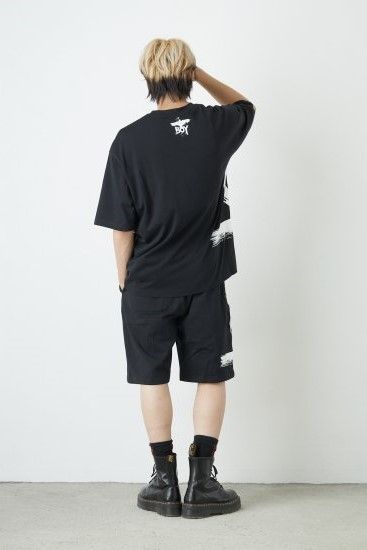 BIG BOY PAINT OVERSIZED T-SHIRTS/  ブラック 【BOY LONDON】