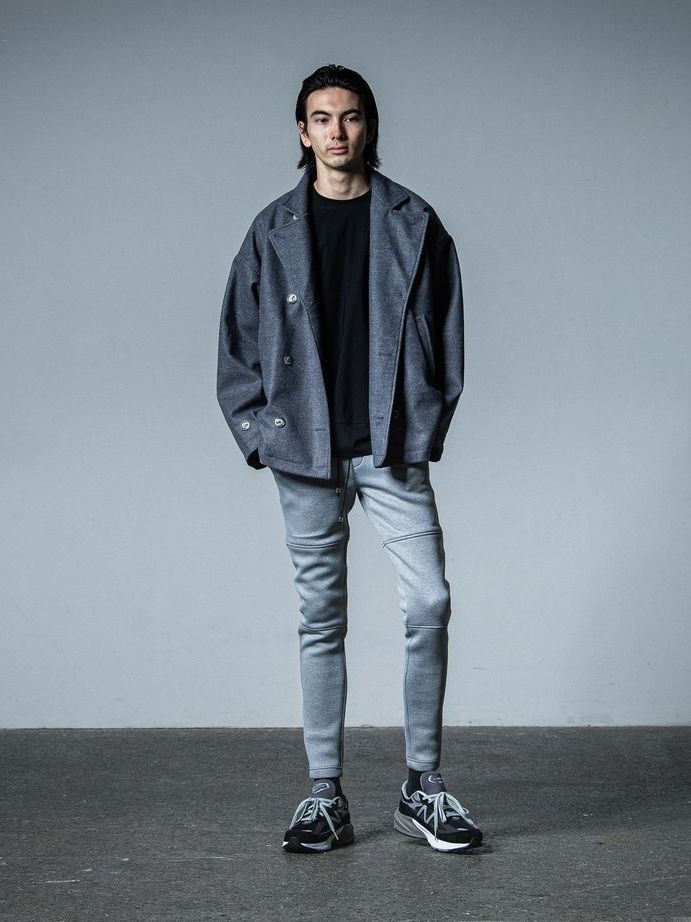 《予約品》 MELTON OVER PCOAT / コートジャケット / グレー