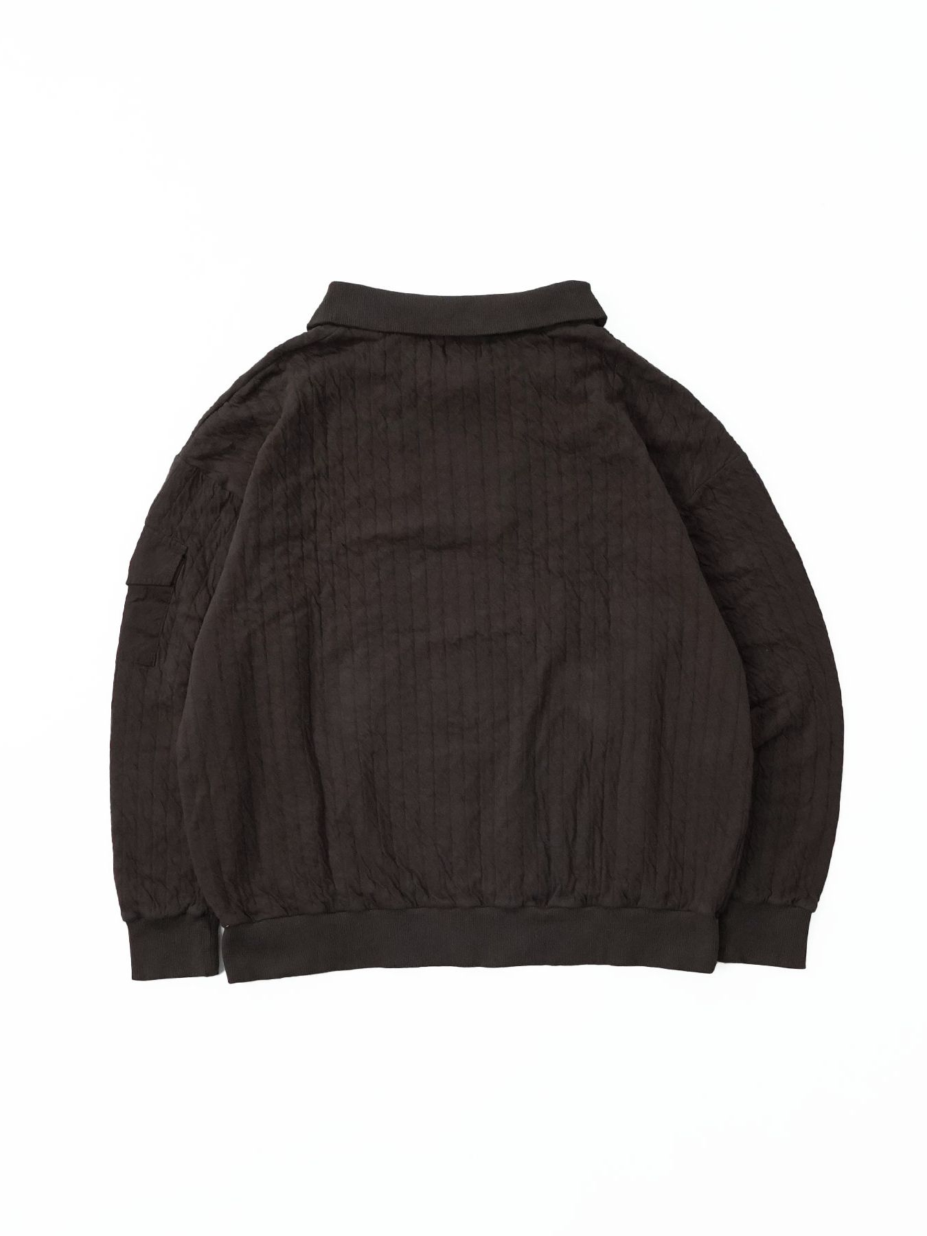 【予約品】 LAYERWARM / ZIPポロ / ダークブラウン
