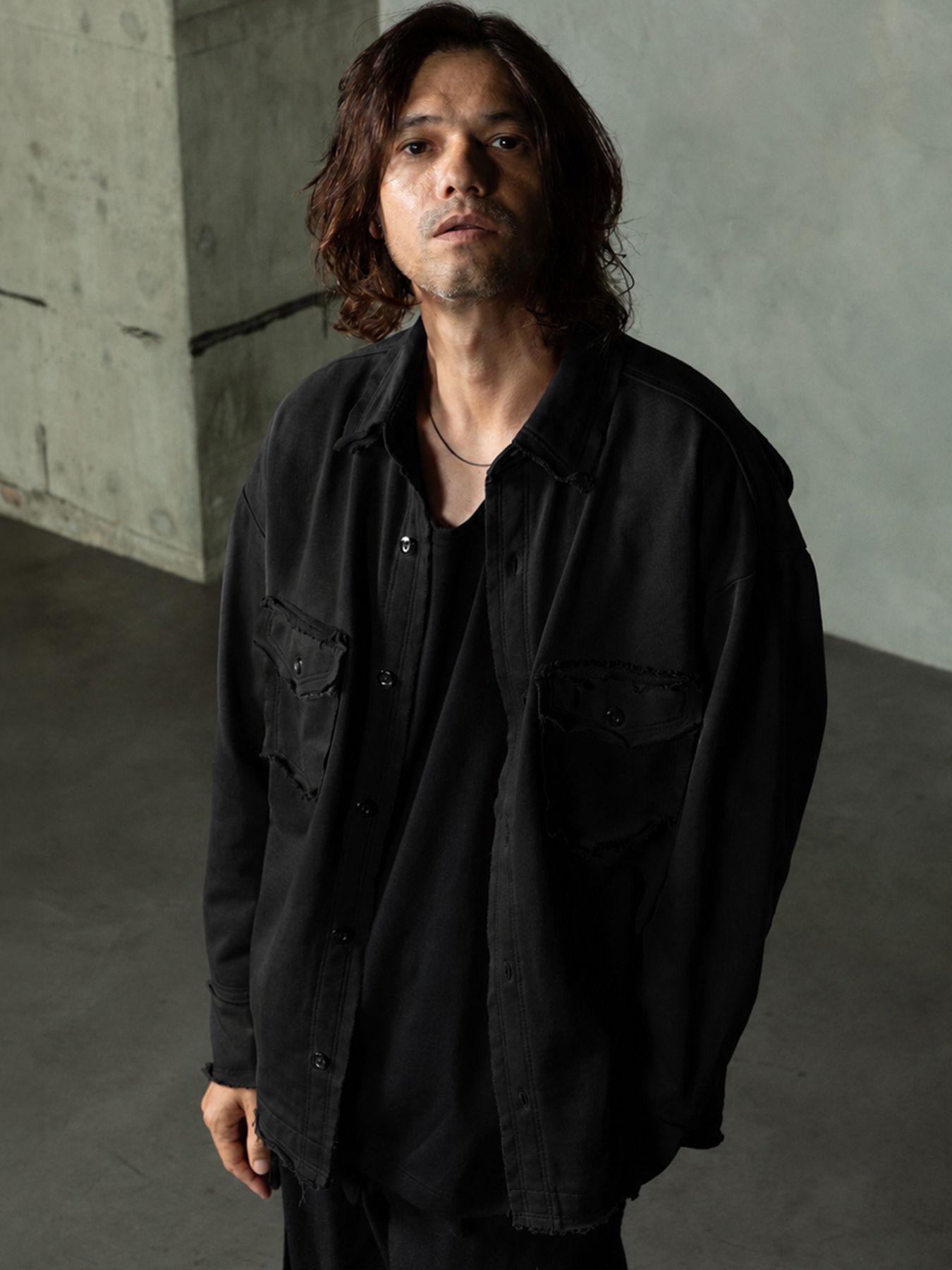 【予約品 7月5日(日) 締切】SWEAT OVERSHIRTS / スウェットオーバーサイズシャツ / ブラック