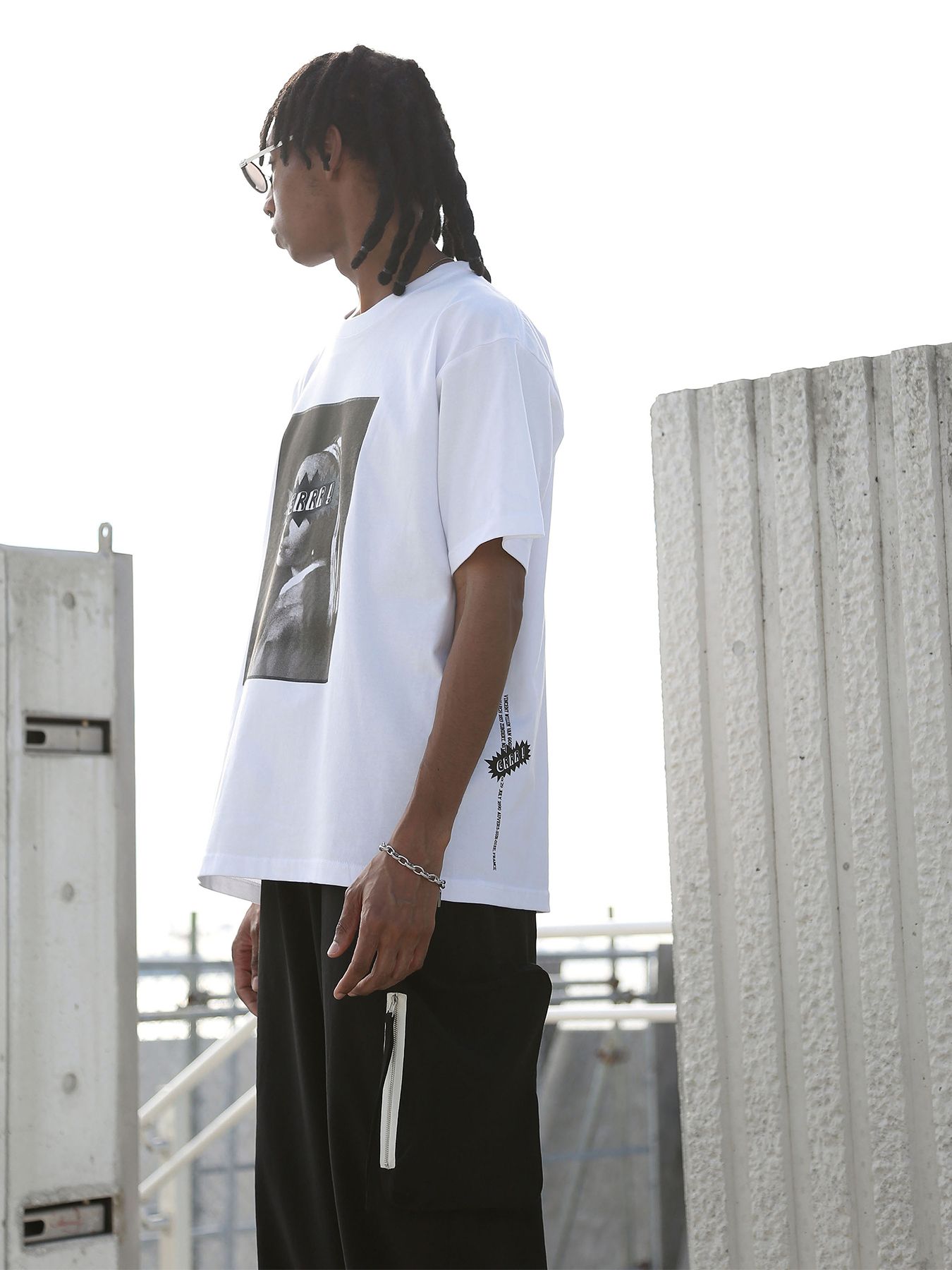 GRRR TEE / プリントTシャツ / ホワイト【QUOLT】