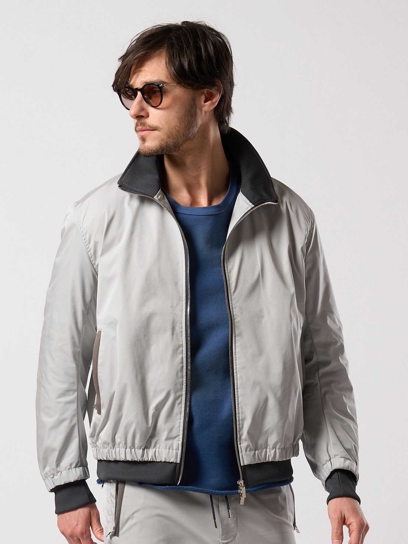 【予約品 4月19日(日) 18時締切】puckering track jacket / パッカリング トラックジャケット / ライトグレー