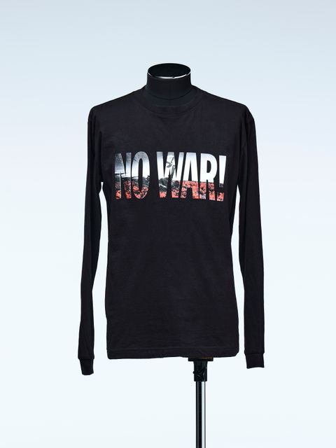《予約品》 NOWAR-CharityLongSleevesT-Shirt / 長袖Tシャツ  / ブラック 【THE ONENESS】 4月中入荷予定
