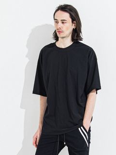 【予約品 】OX JERSEY OVER TEE / オックスジャージオーバーサイズTシャツ / ブラック