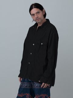 【予約品 10月26日(日) 締切】90sDENIMSHIRTS / デニムオーバーシャツ / BLACK×BLACK