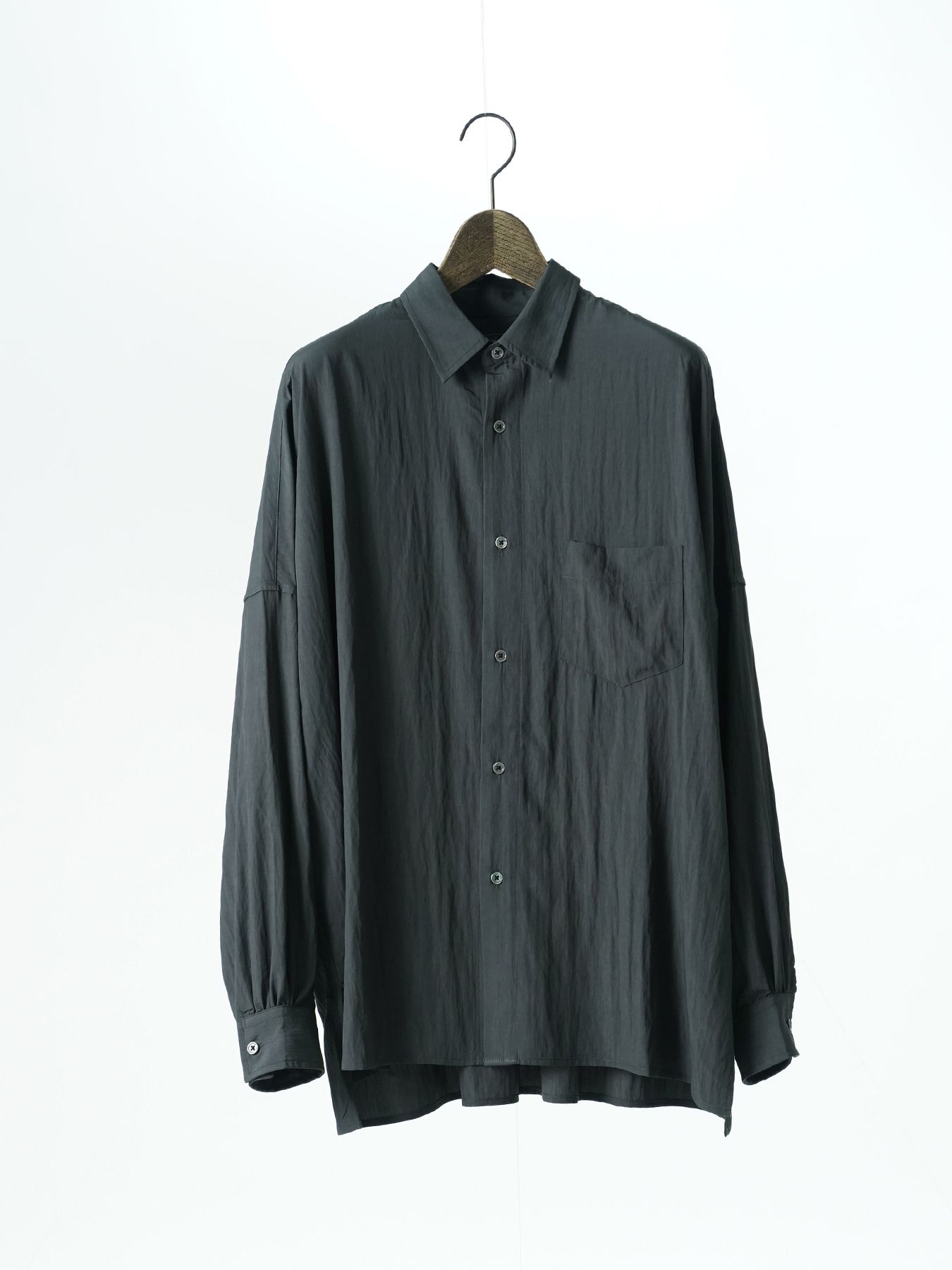 【予約品 5月27日(水) 締切】GATHER-SHIRTS / ギャザーシャツ / ブラック