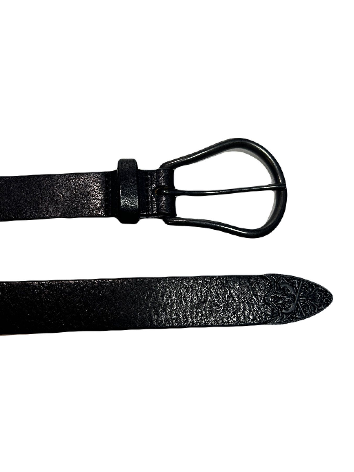 【予約品 8月10日(日) 締切 】COW LEATHER BELT / カウレザーベルト / ブラック