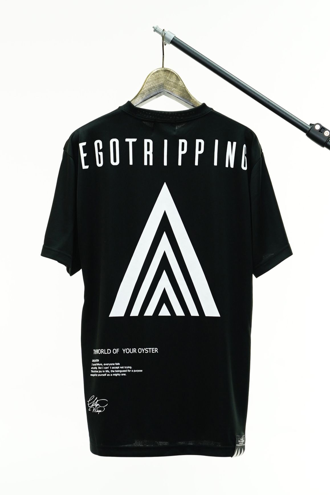 EGO TRIPPING TRAINING TEE スポーツウェア / 05:BK×WH 【EGO TRIPPING】