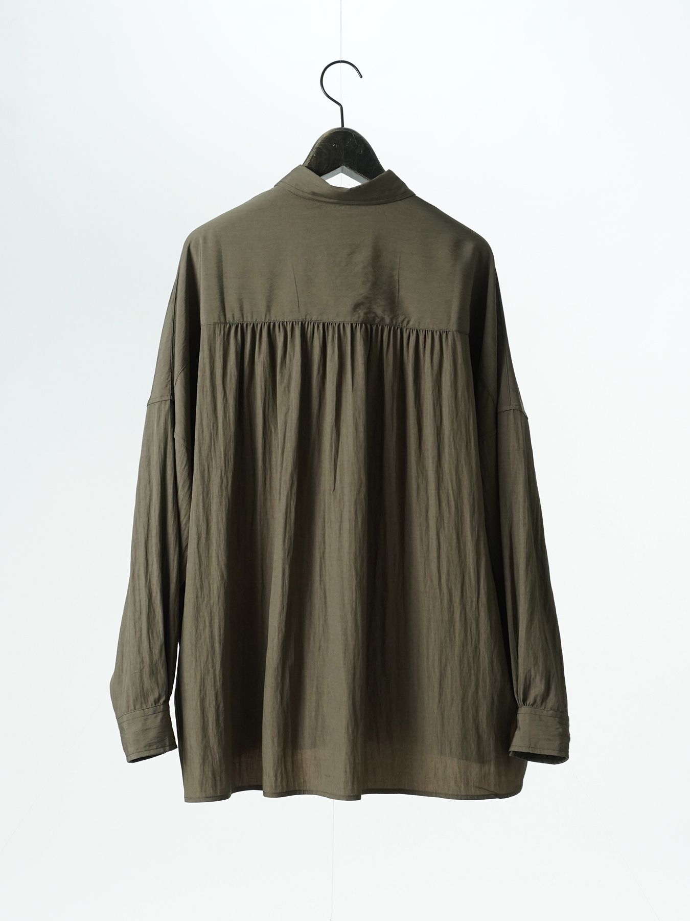 【予約品 5月27日(水) 締切】GATHER-SHIRTS / ギャザーシャツ / ブラウン