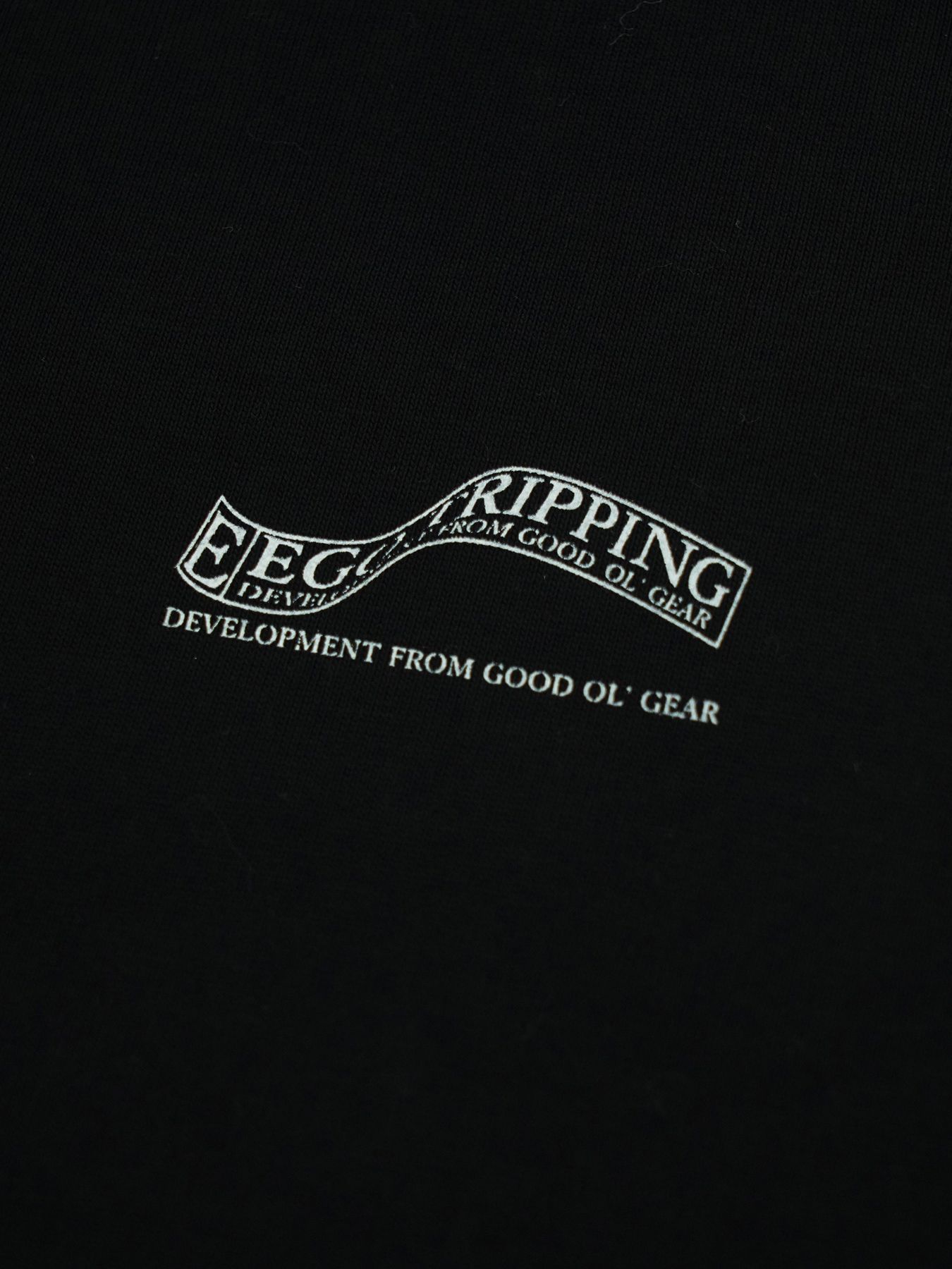 【予約品 2月1日(日) 締切】HEAVYJERSEY wavy / ロゴプリント Tシャツ / ブラック