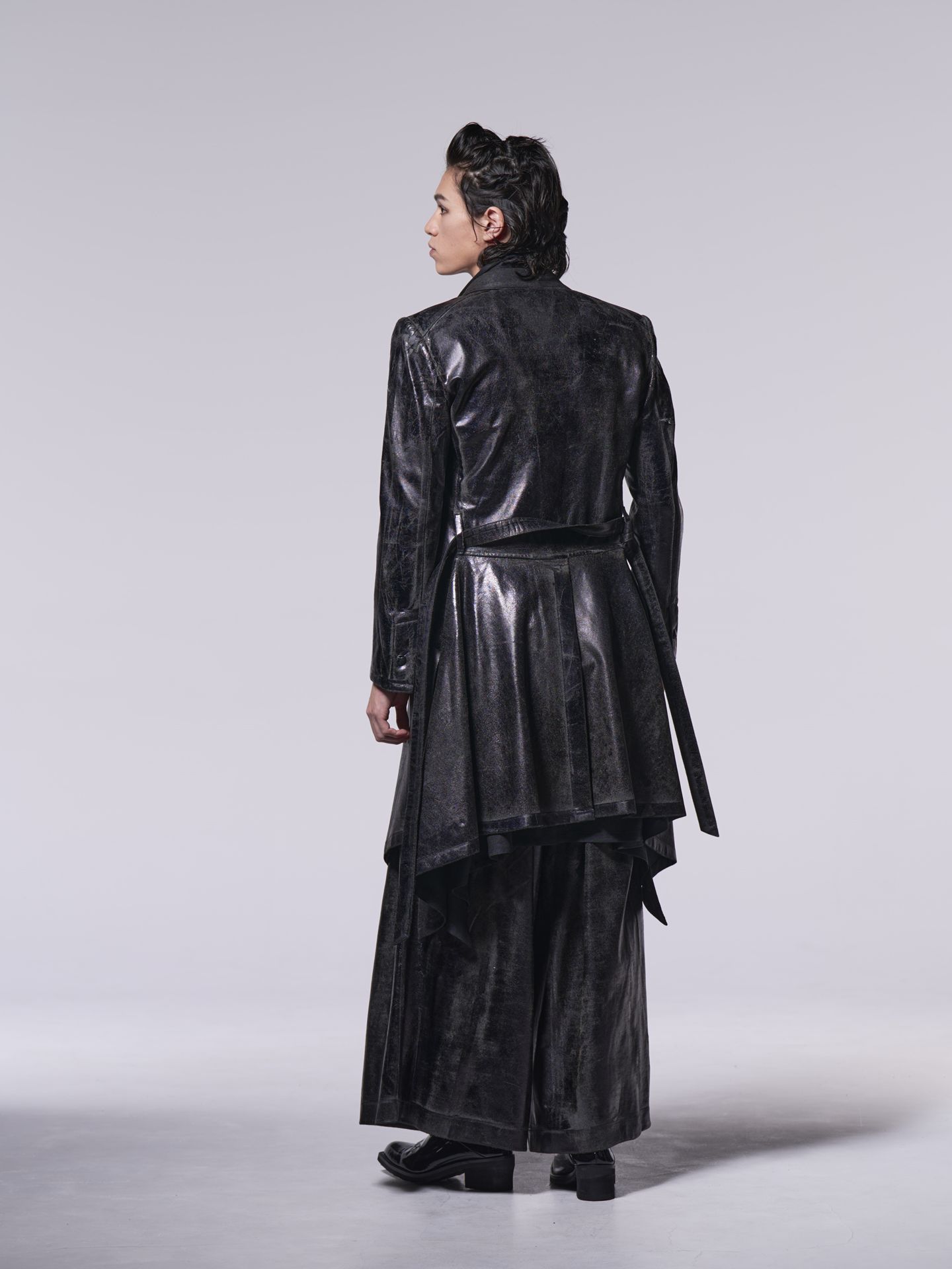 《予約品》 HAKU ジャージWideTuckSlacks / ワイドタックスラックス / ブラック