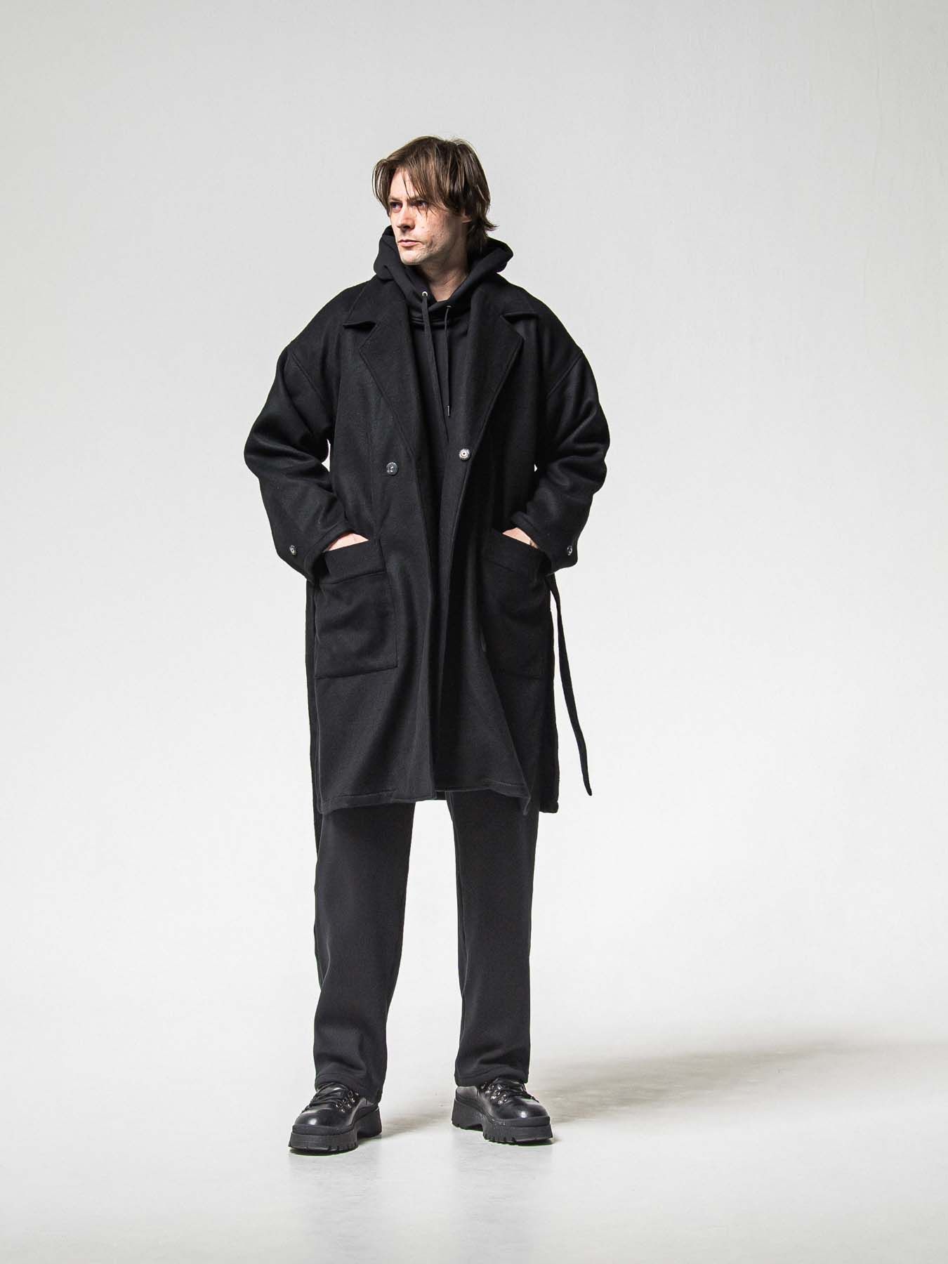 【予約品 8月31日(日) 締切】FRIDAY OLD COVER VEROURS FLEECE HOODIE / FRIDAYコラボ オールドカバー ベロアフリース フーディ / ブラック