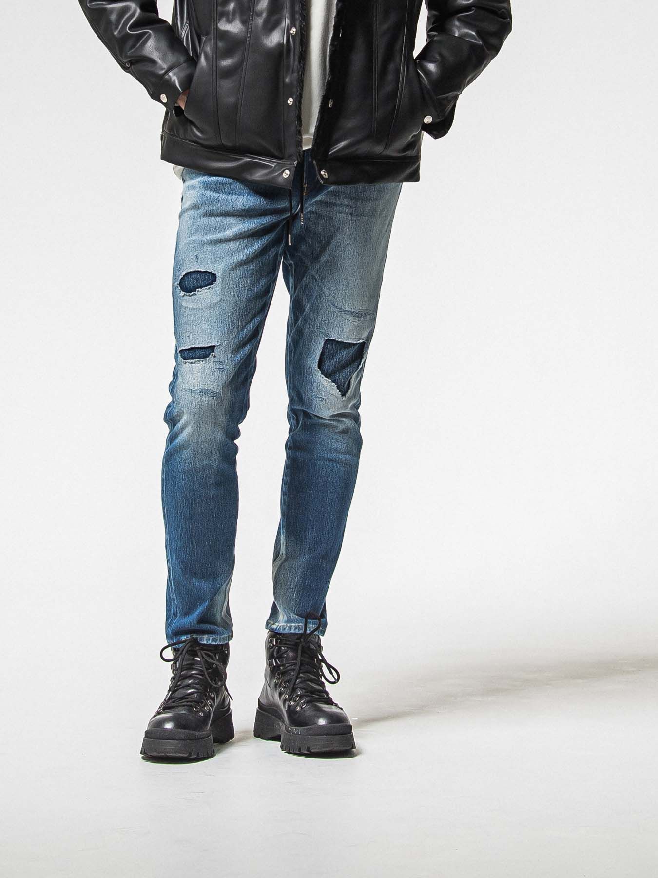 【予約品 8月31日(日) 締切】MICK DENIM JERSEY / ミック デニムジャージ / インディゴクラッシュ
