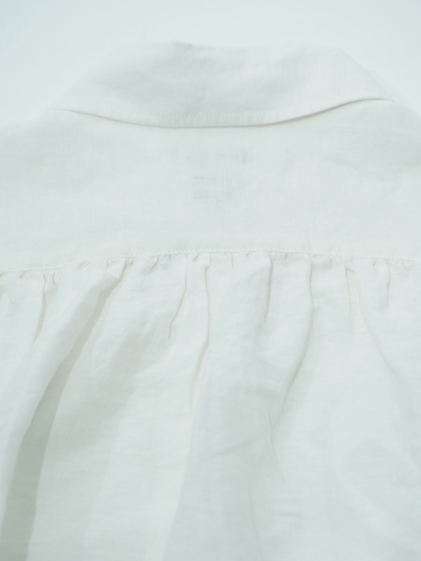 【予約品 2月1日(日) 締切】GATHERLINEN SHIRTS / リネンシャツ / ホワイト