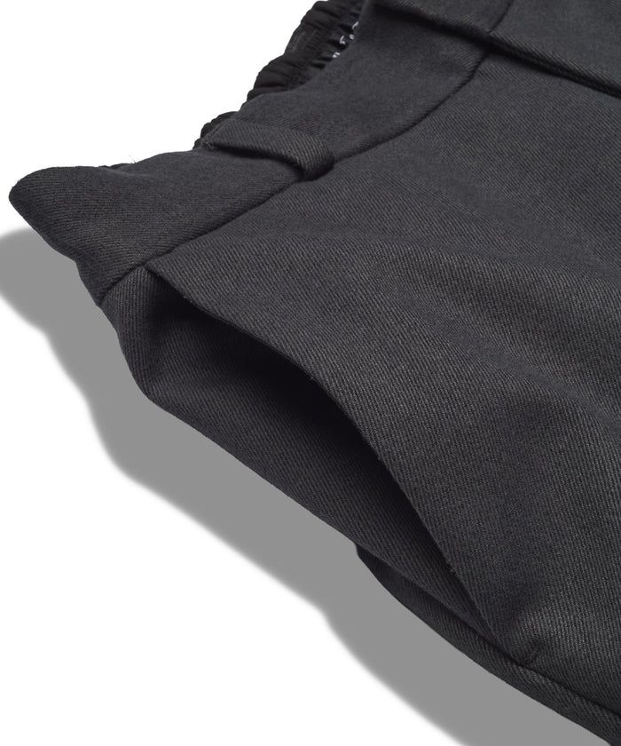 クロスタックワイドトラウザーズ グレー【NOID.】