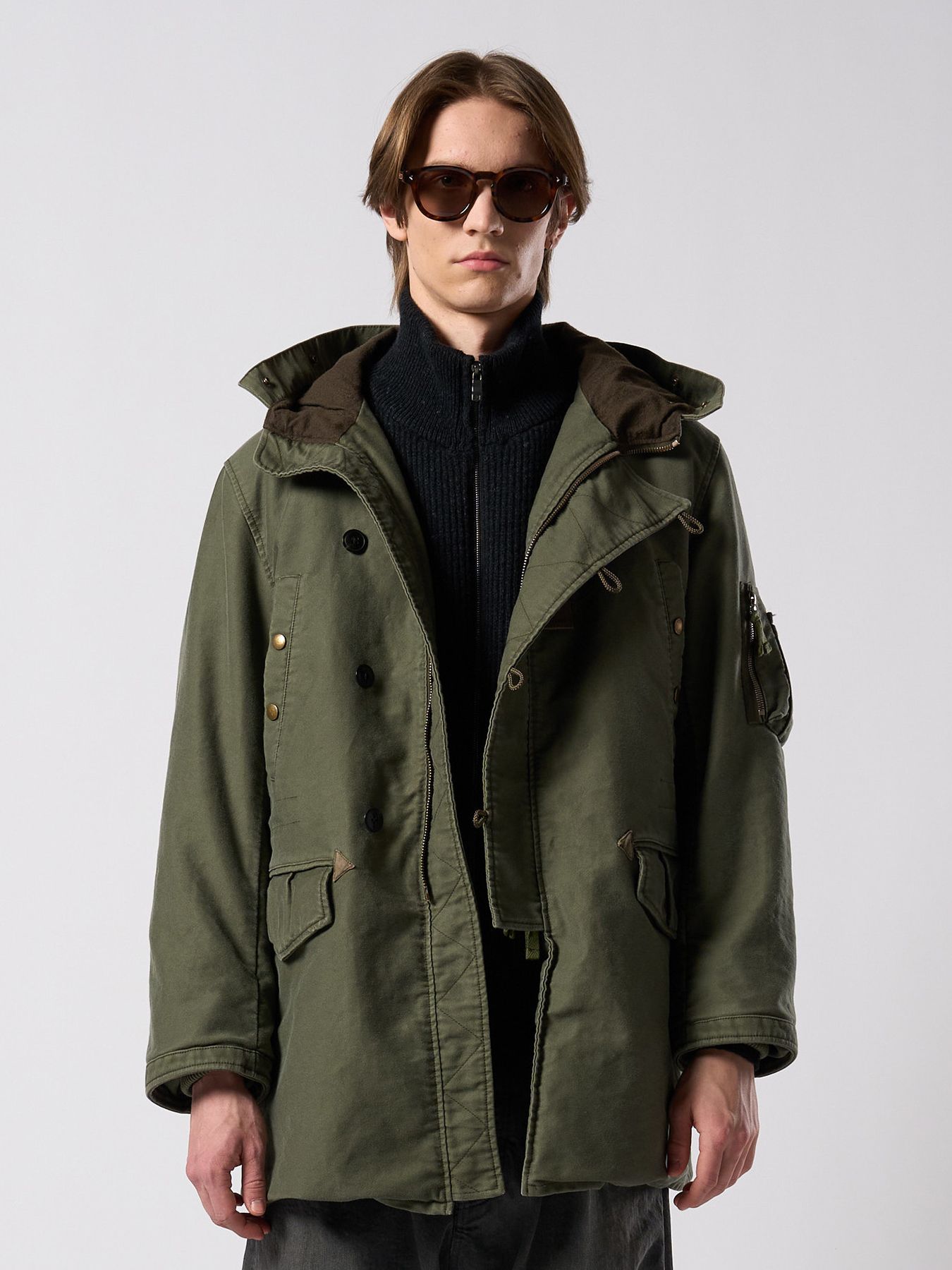 【予約品 4月19日(日) 18時締切】heavy moleskin N-3B/ ヘビーモールスキン N3B / オリーブカーキ