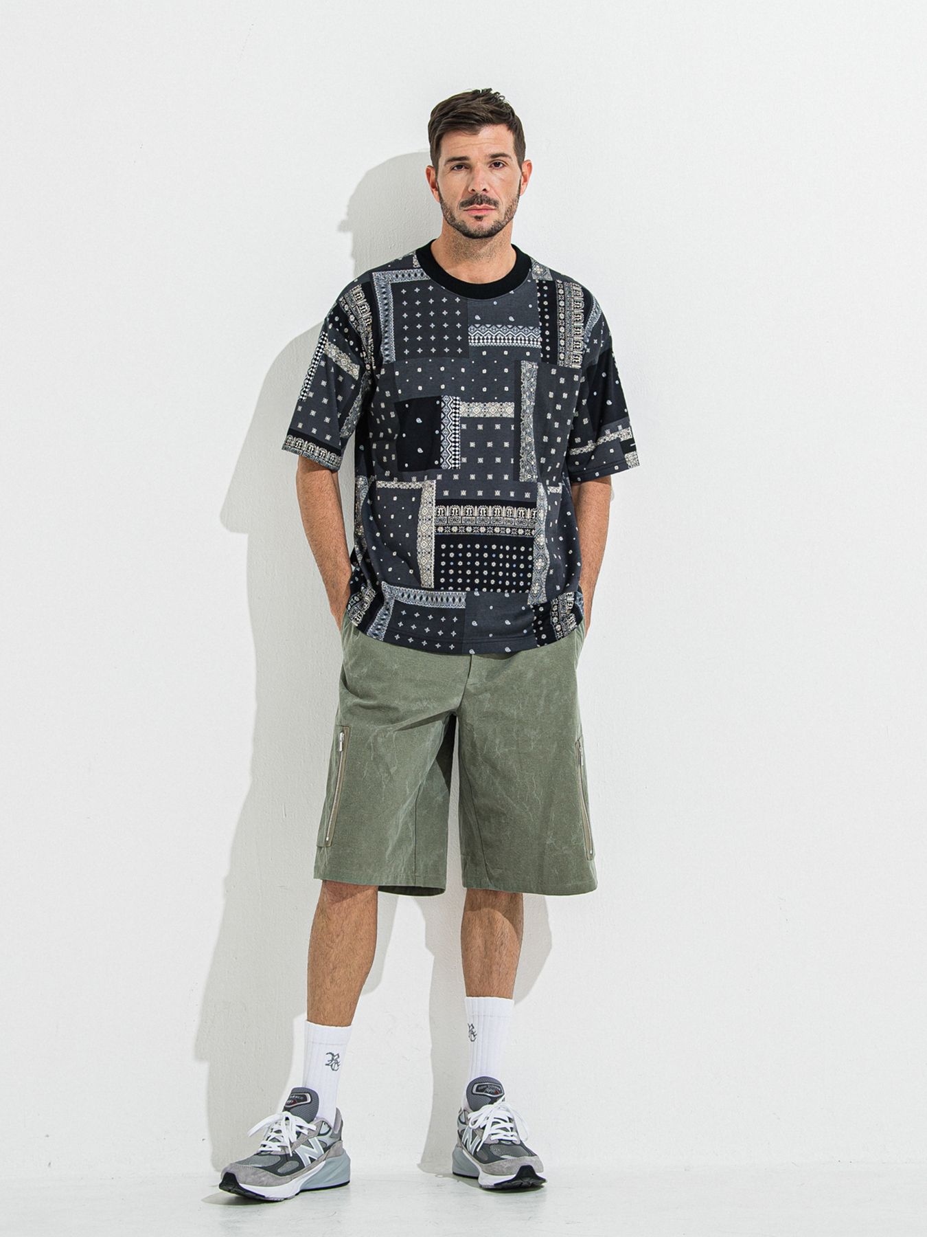 【予約品 】DAVID CARGO HALF PANTS / デヴィッドカーゴハーフパンツ / ヴィンテージカーキ