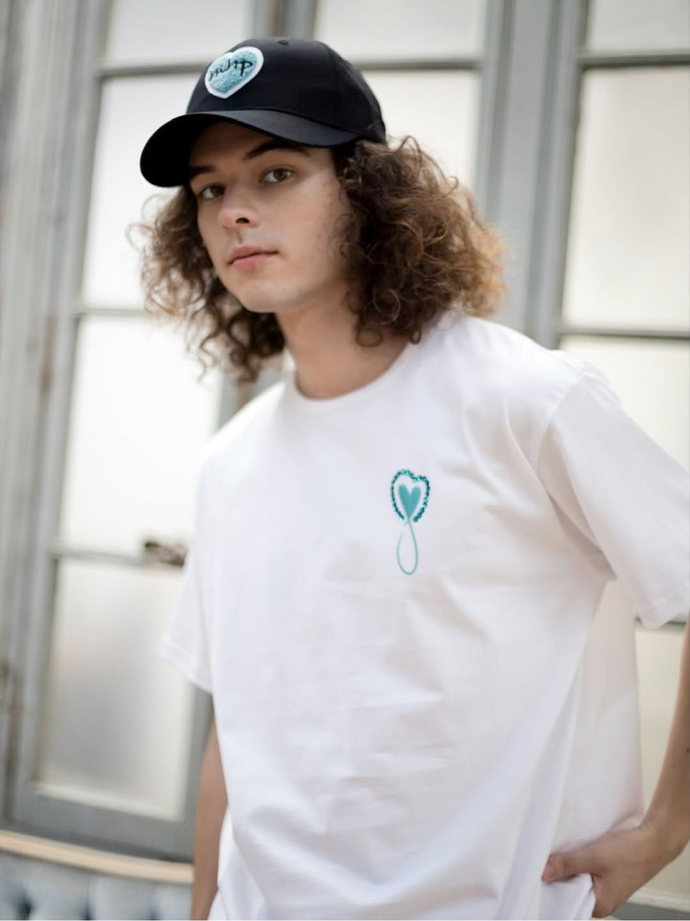 Tiphanie Stone T-Shirt / ホワイト×ブルー